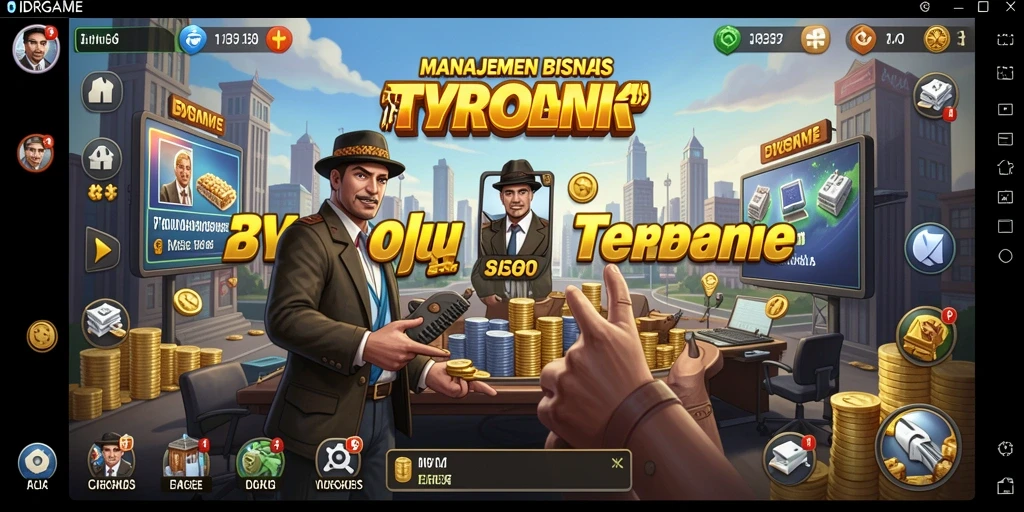 Tampilan gameplay seru IDRGAME di dalam genre Tycoon.
