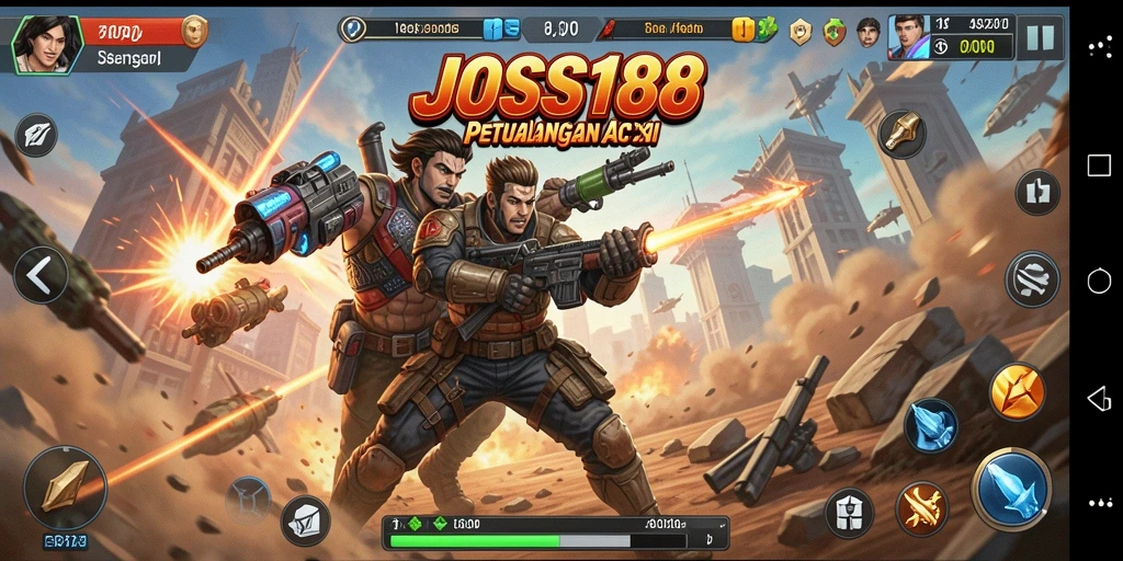 Screenshot dari gameplay JOSS188 menunjukkan momen pertempuran yang mendebarkan.