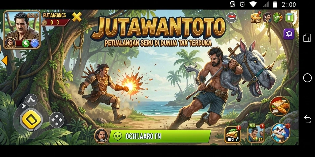 Screenshot menampilkan gameplay menegangkan di dunia petualangan.