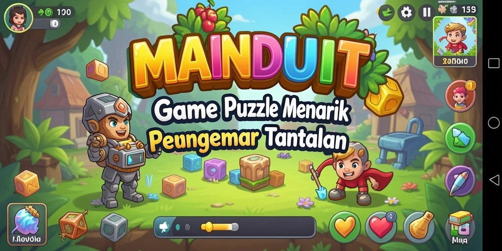 Tampilan gameplay MAINDUIT yang seru dan menantang.
