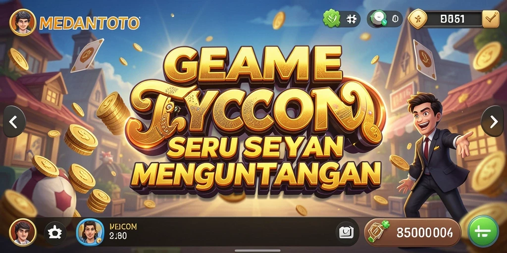 Tampilan gameplay MEDANTOTO yang menarik dengan berbagai strategi tycoon.