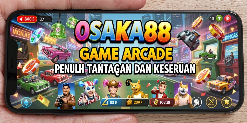 Tangkapan layar gameplay OSAKA88 menampilkan aksi penuh warna dan seru.