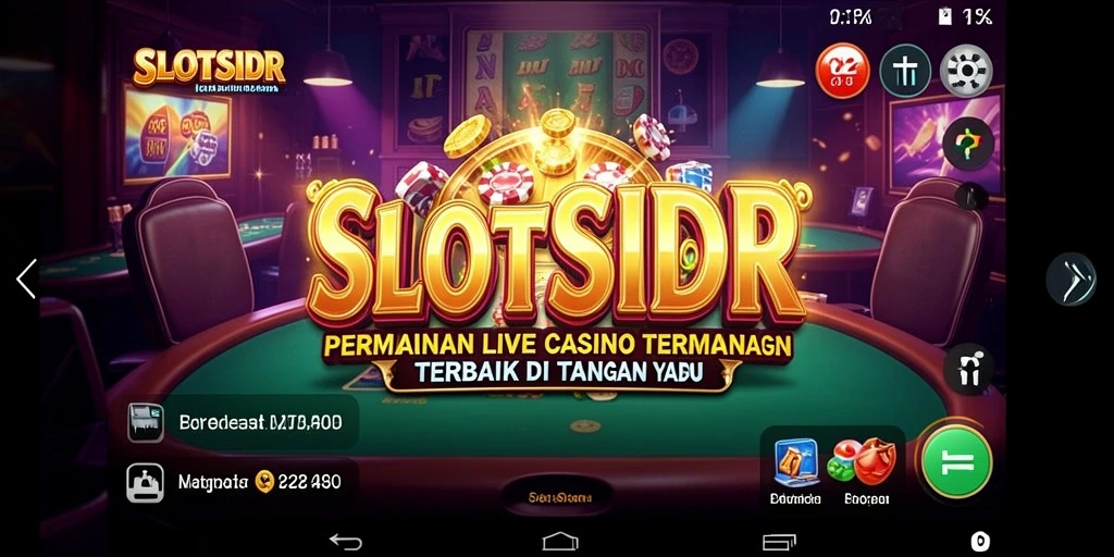 Tampilan gameplay menarik dari SLOTSIDR dengan dealer langsung.