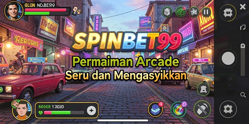 Tangkapan layar gameplay SPINBET99 yang penuh aksi arcade.