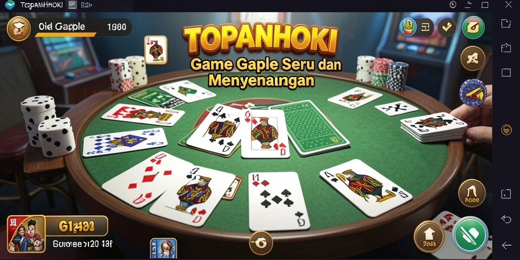 Gameplay seru Gaple di TOPANHOKI.