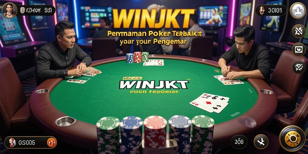 Tampilan gameplay menarik dari aplikasi Poker WINJKT.